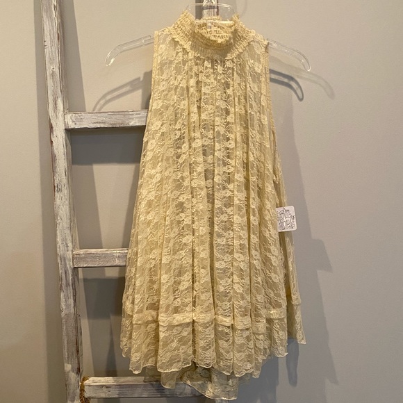 Lace Flowy Free People Top - Picture 1 of 3